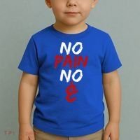 No Pain No Gain Funny Arabic Motivational Gym Cool Gift Toddler T-Shirt thumb 2