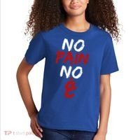 No Pain No Gain Funny Arabic Motivational Gym Cool Gift Kids T-Shirt thumb 2