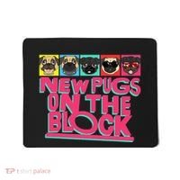 New Pugs On The Block Funny Pug Owner Pop Culture Gift Mousepad thumb 0
