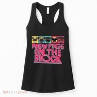 New Pugs On The Block Funny Pug Owner Pop Culture Gift Women's Tank Top thumb 0