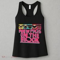 New Pugs On The Block Funny Pug Owner Pop Culture Gift Women's Tank Top thumb 3