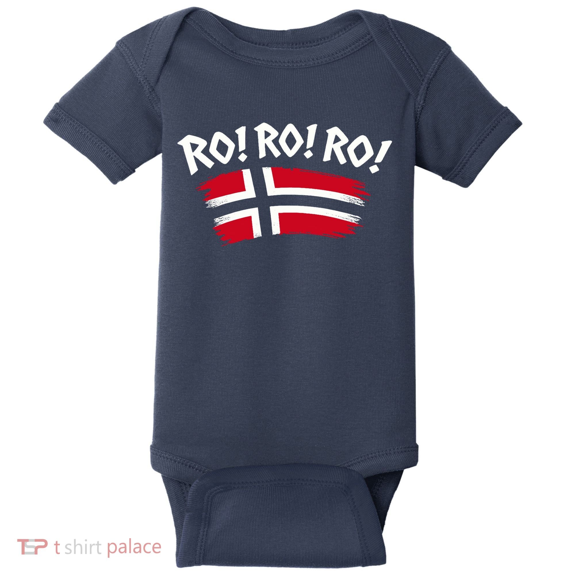 Norwegian Pride RO! RO! RO! Norway Baby Bodysuit