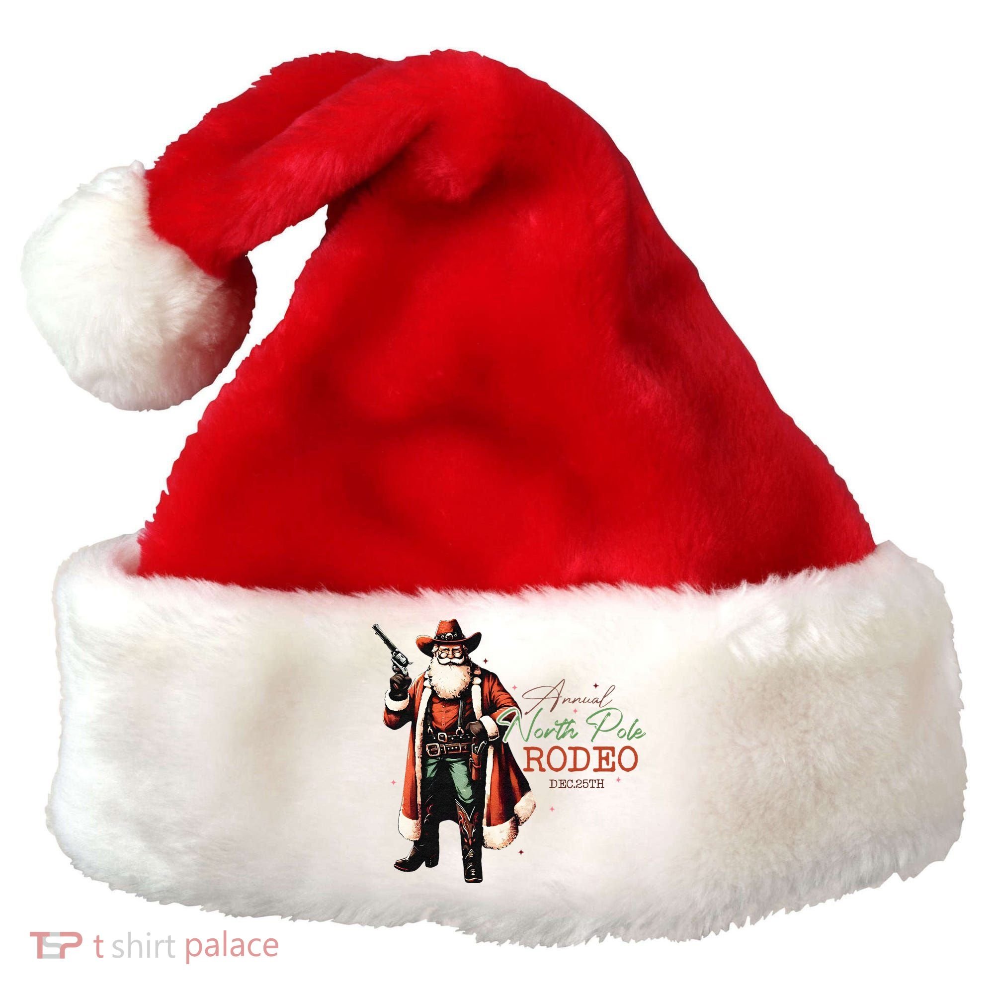 North Pole Rodeo Santa Hat