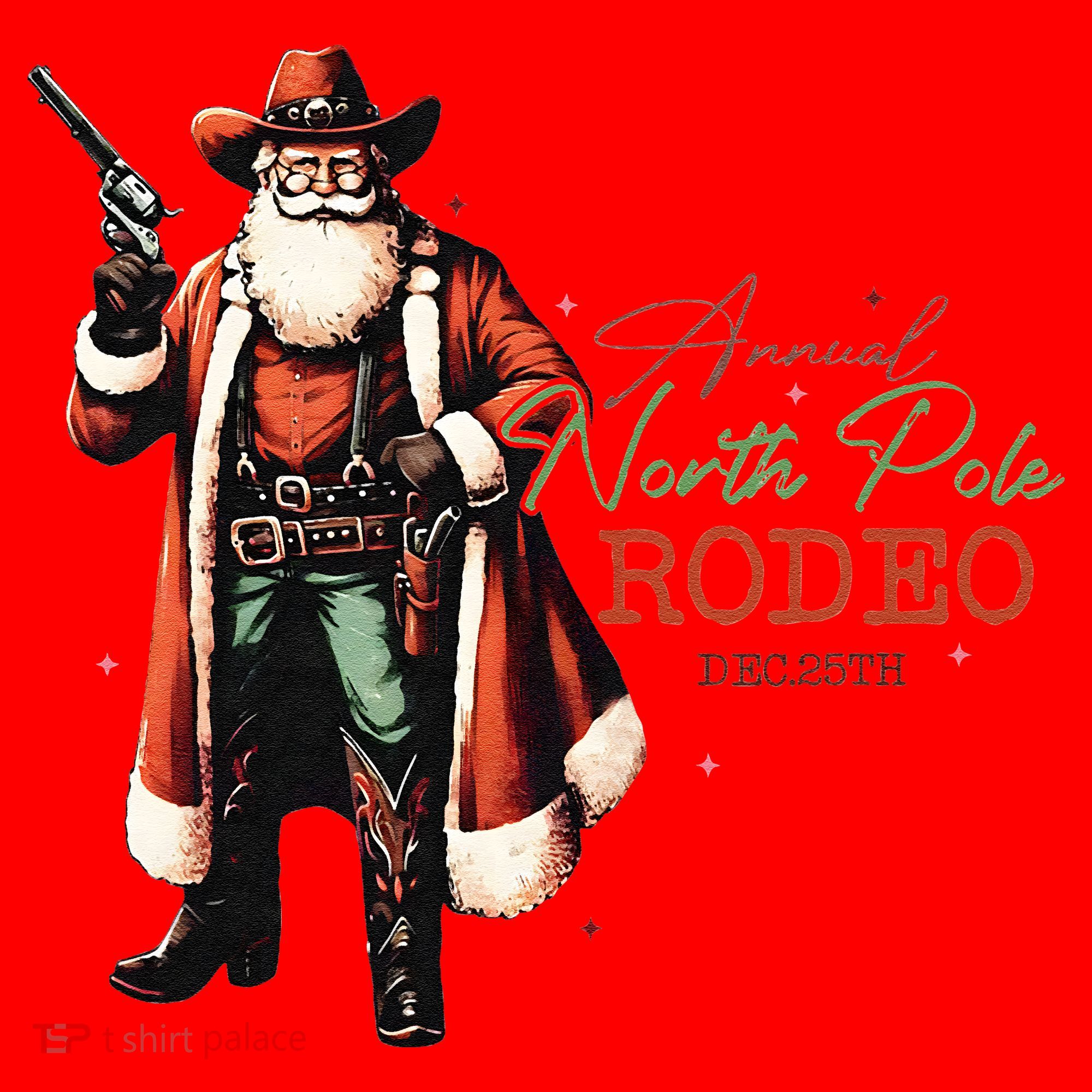 North Pole Rodeo Santa Hat