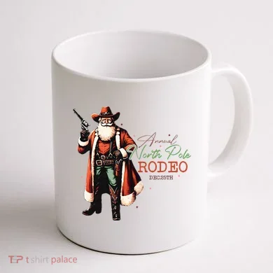 North Pole Rodeo Coffee Mug back