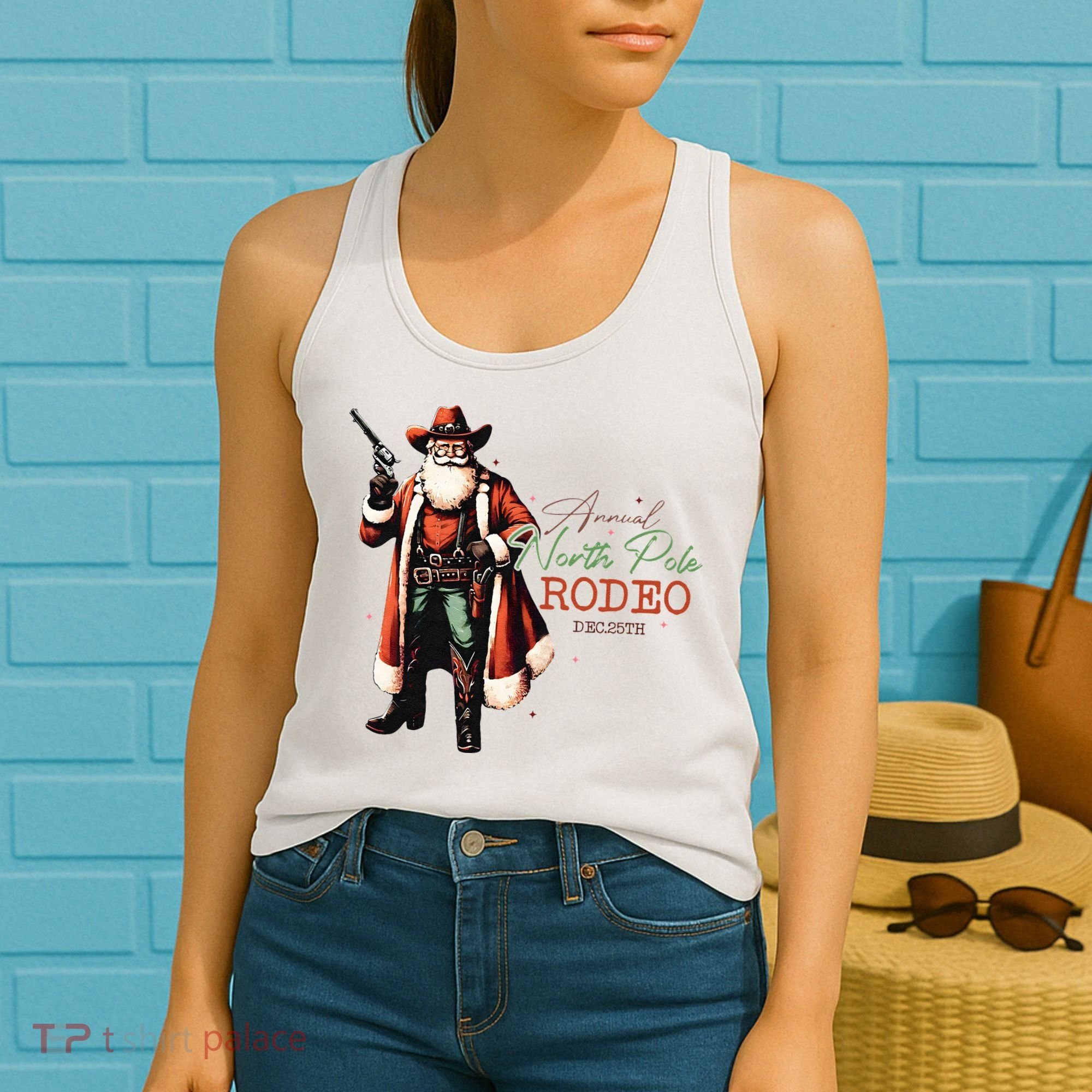 North Pole Rodeo Women's Tank Top