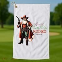 North Pole Rodeo Golf Towel thumb 1