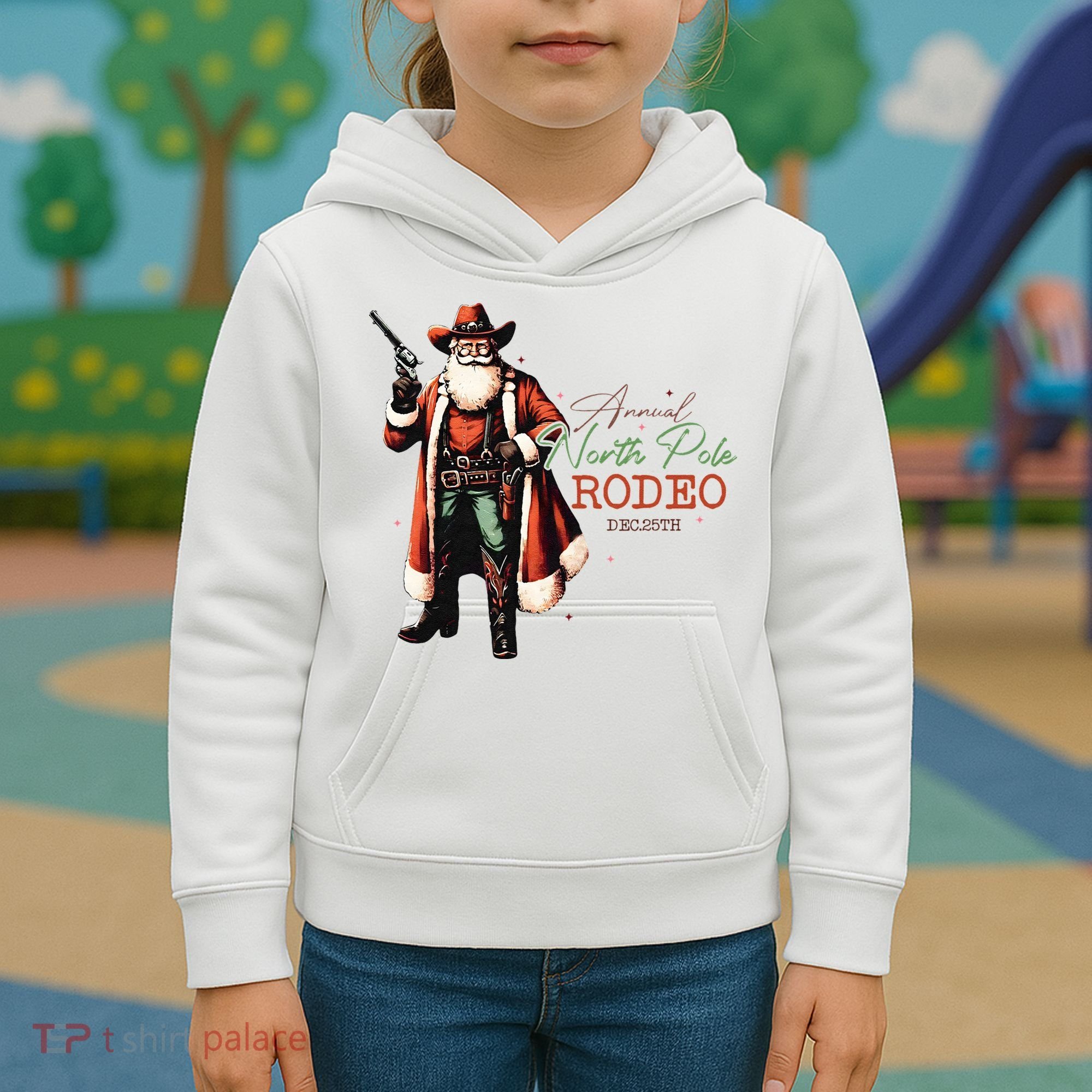 North Pole Rodeo Kids Hoodie