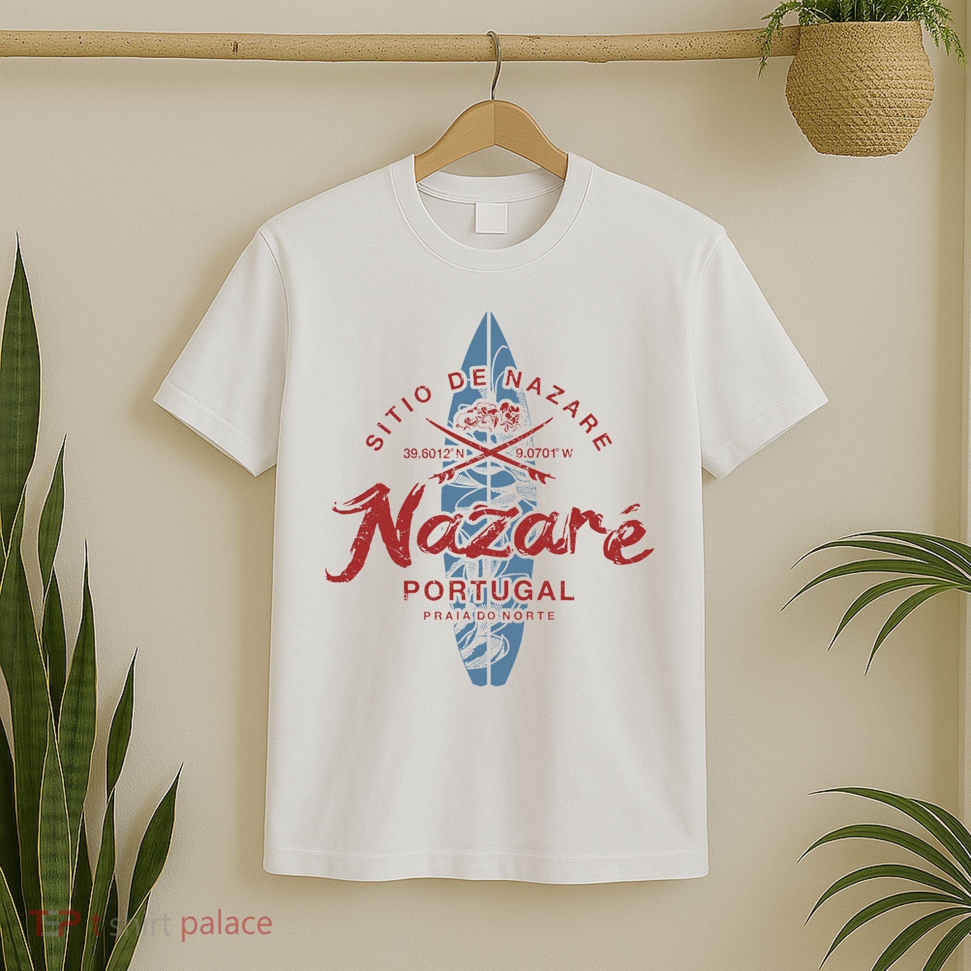 Nazare Portugal Surfing Vintage T-Shirt