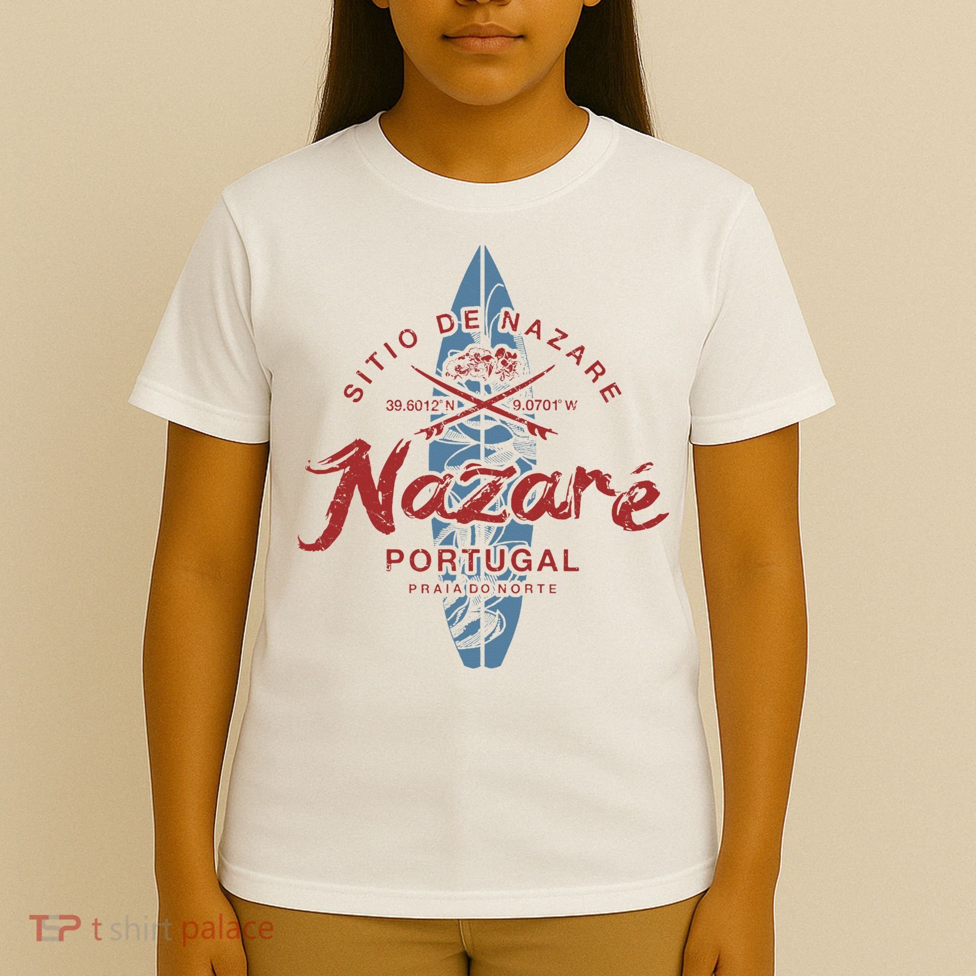 Nazare Portugal Surfing Vintage T-Shirt