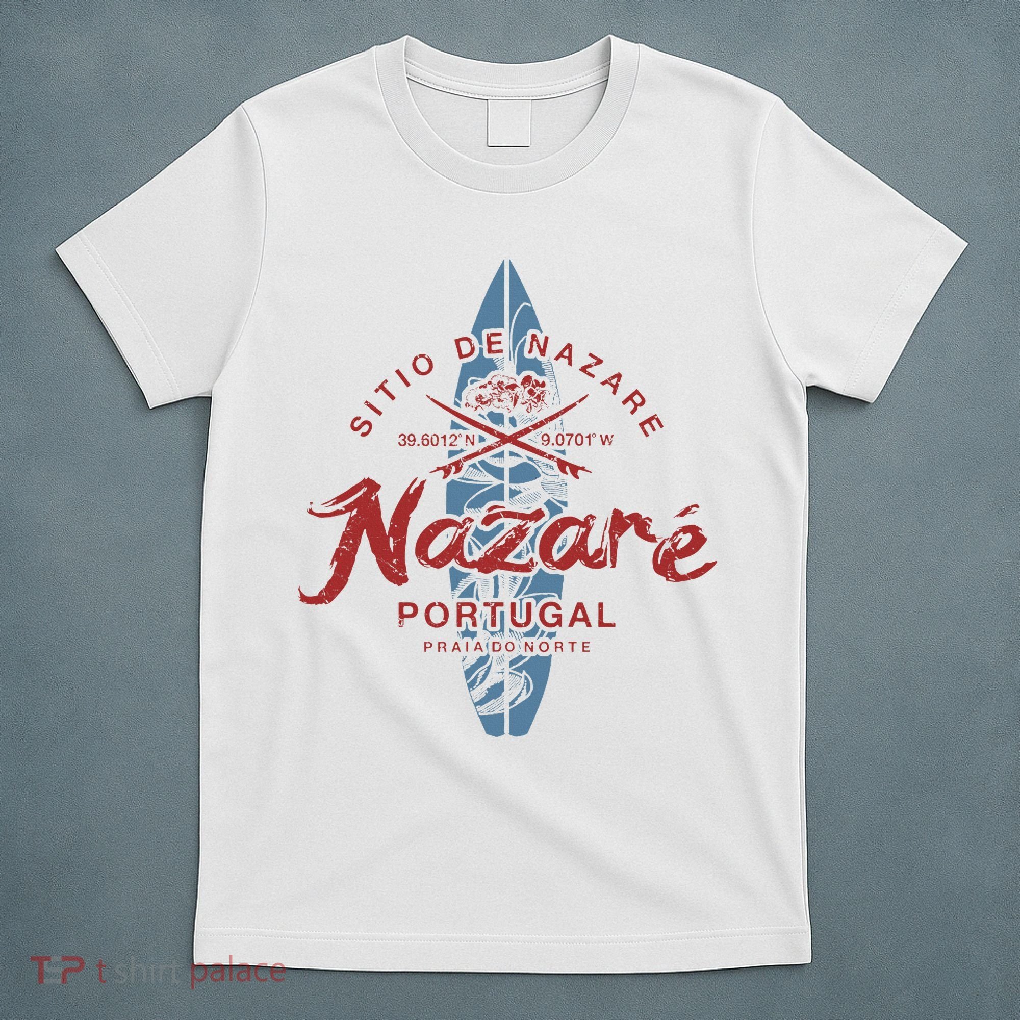 Nazare Portugal Surfing Vintage T-Shirt