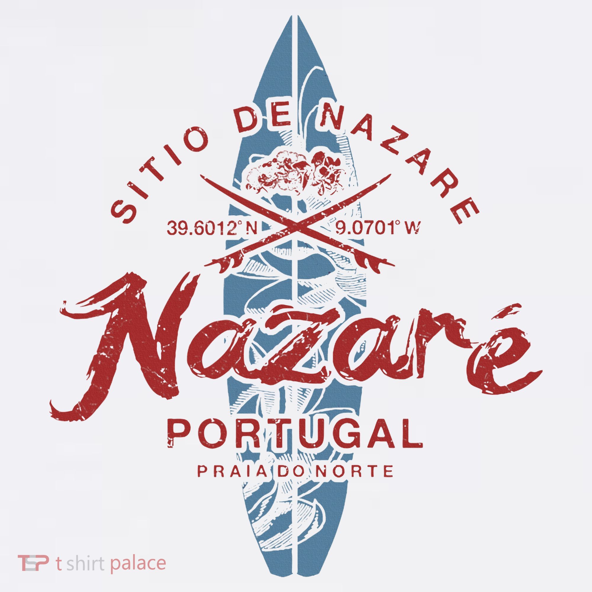 Nazare Portugal Surfing Vintage T-Shirt