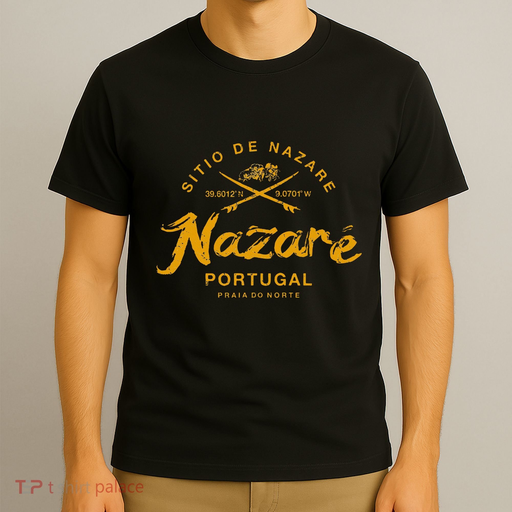 Nazare Portugal Surfing Vintage Retro T-Shirt