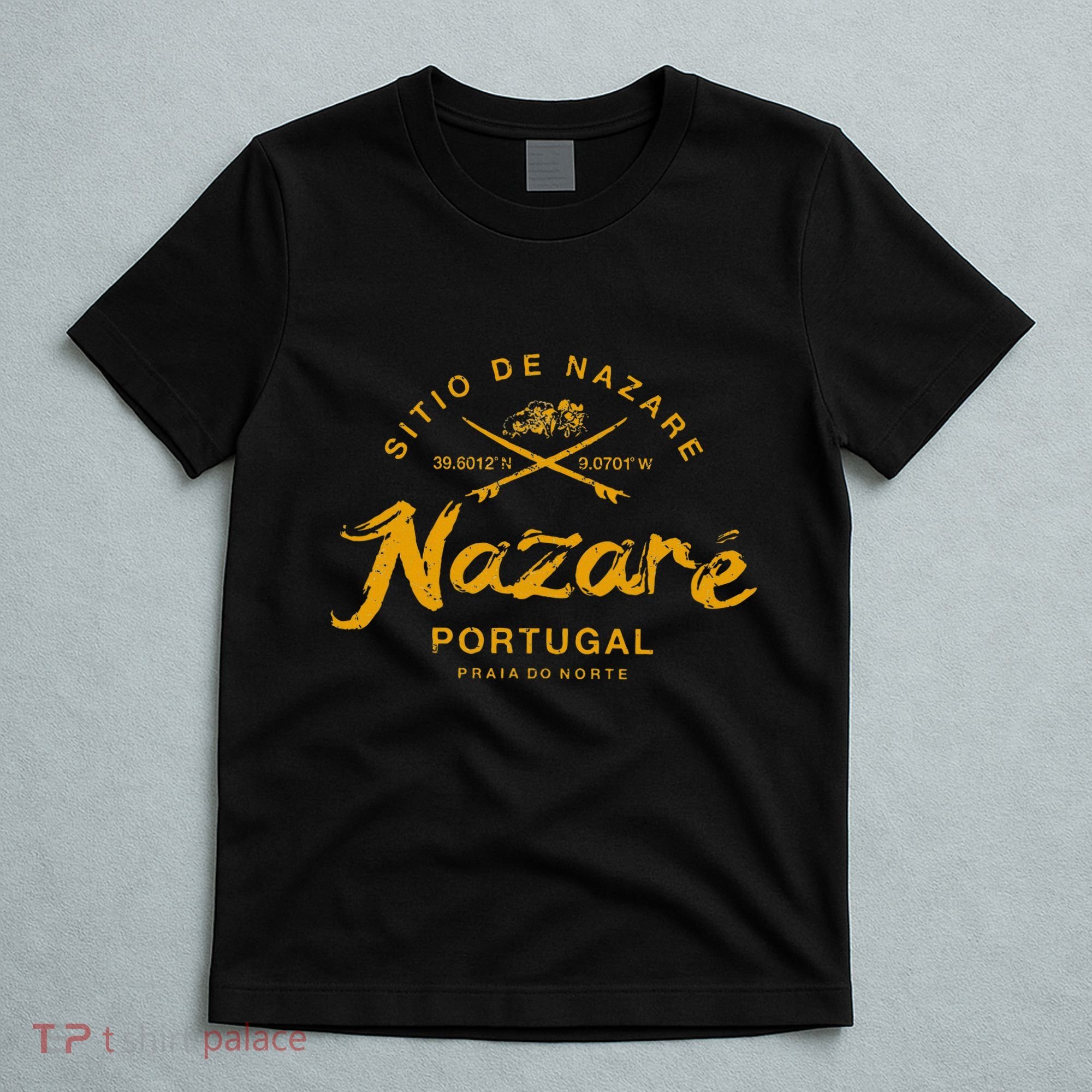Nazare Portugal Surfing Vintage Retro T-Shirt