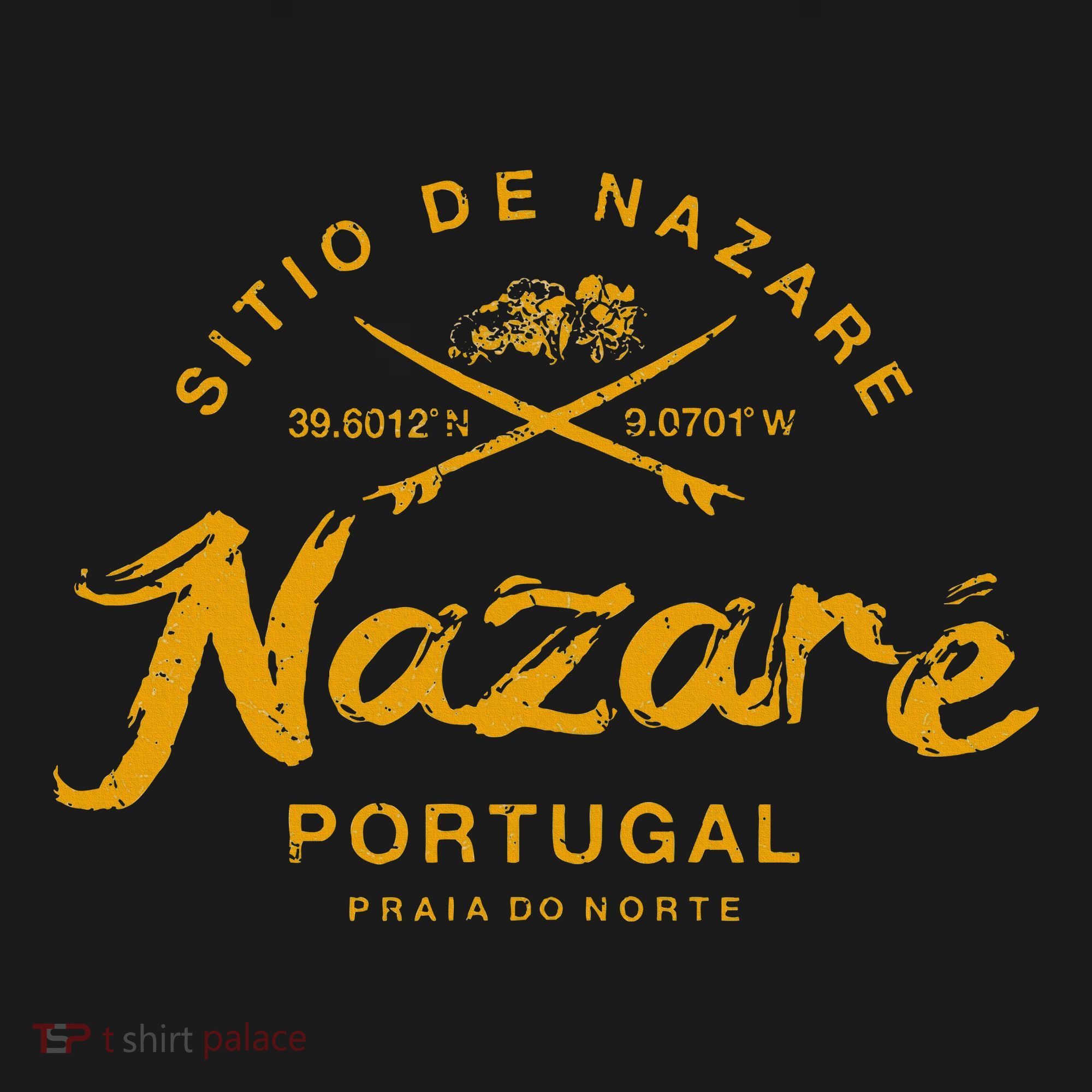 Nazare Portugal Surfing Vintage Retro T-Shirt