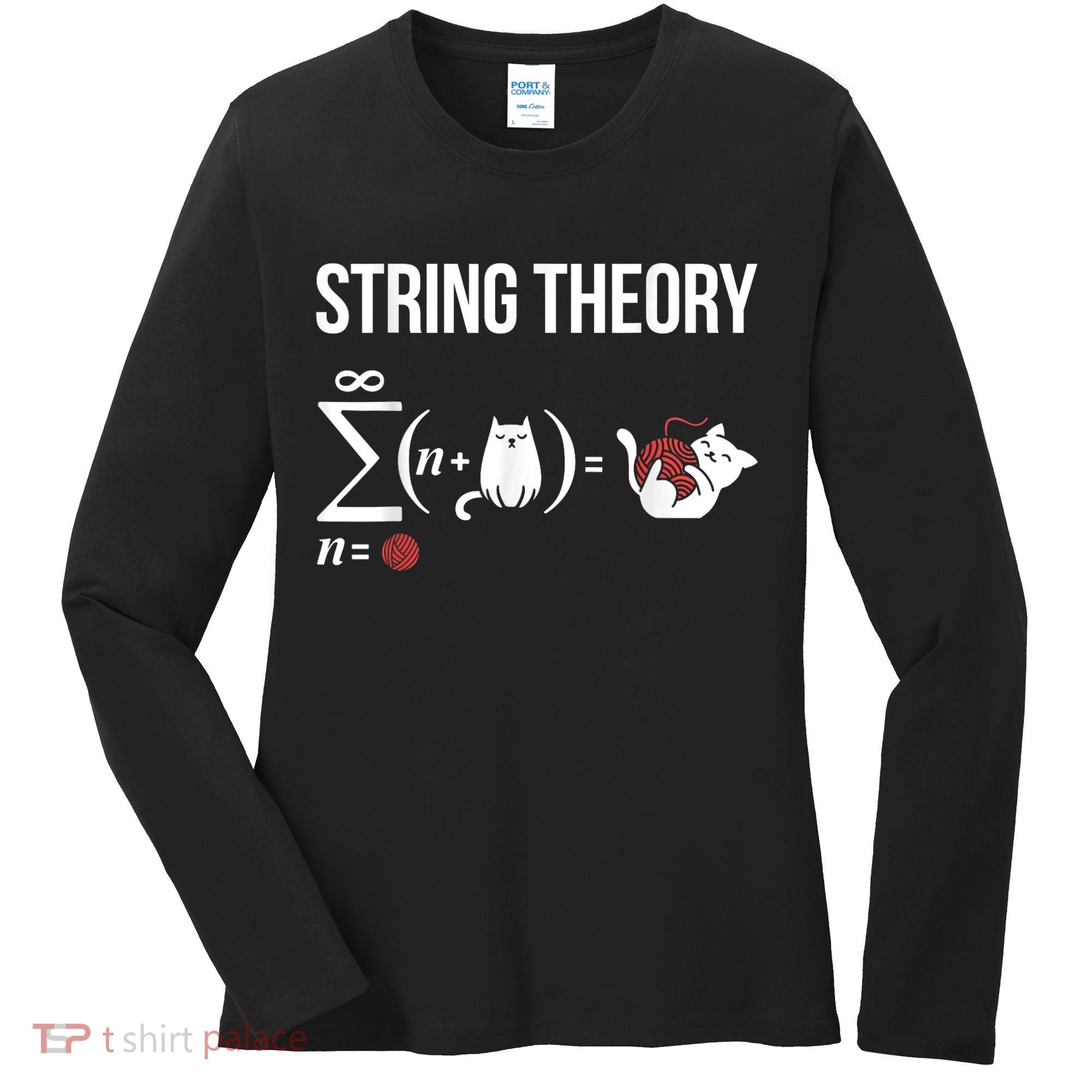 Nerd Physics Student Science Stringtheory Women's Long Sleeve Shirt