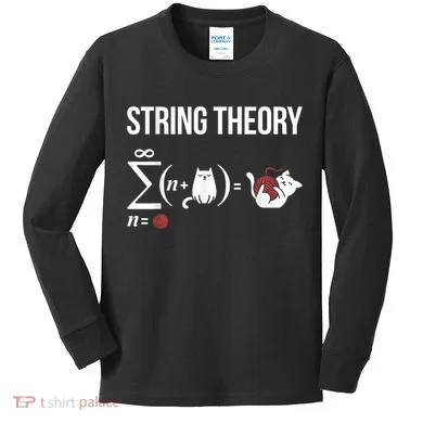 Nerd Physics Student Science Stringtheory Kids Long Sleeve Shirt