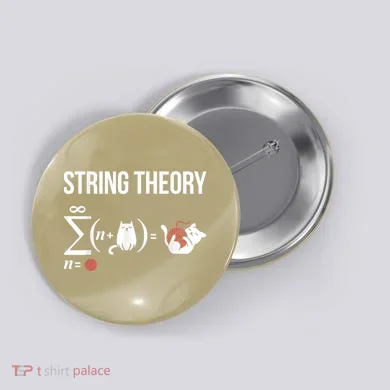 Nerd Physics Student Science Stringtheory Button