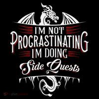 Not Procrastinating Side Quests Funny RPG Gamer Dragons  Toddler Hoodie thumb 2