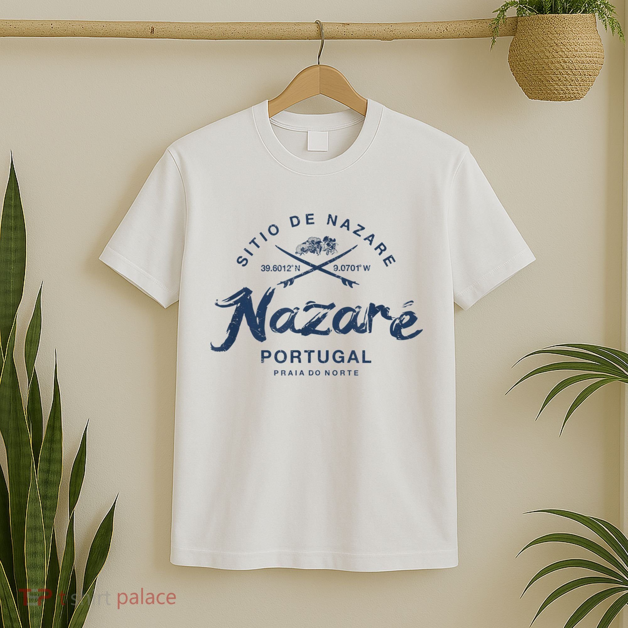 Nazare Portugal Surfing Vintage T-Shirt