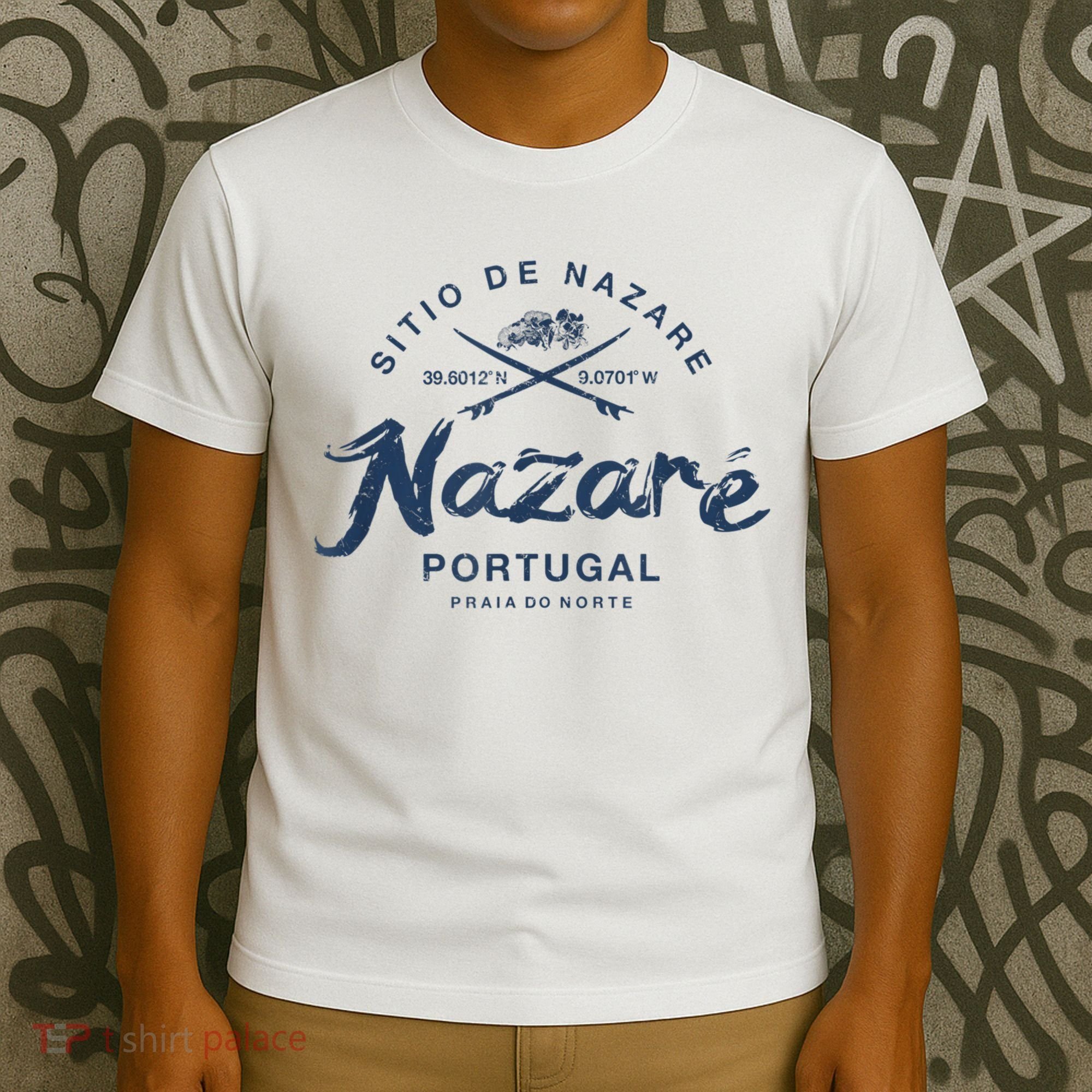 Nazare Portugal Surfing Vintage T-Shirt