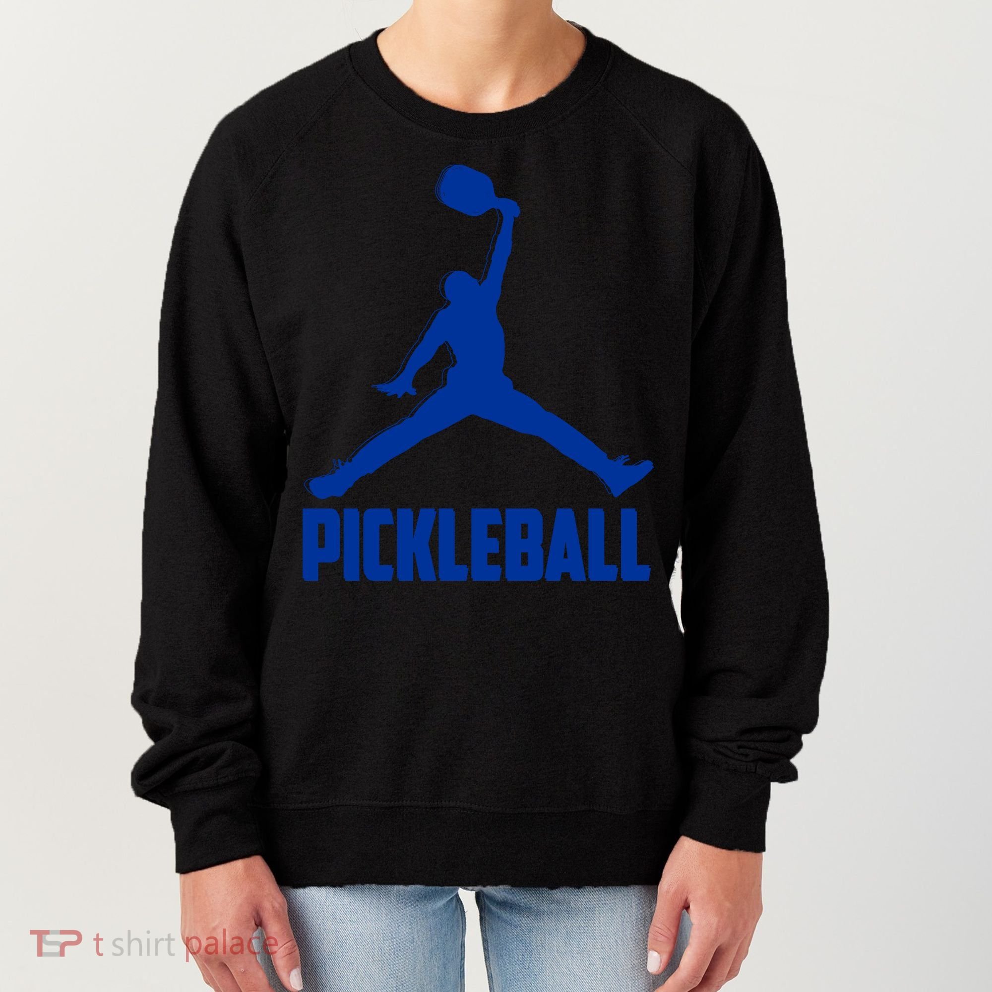 NavyBlue Pickleball Sports Logo Women's Sweatshirt