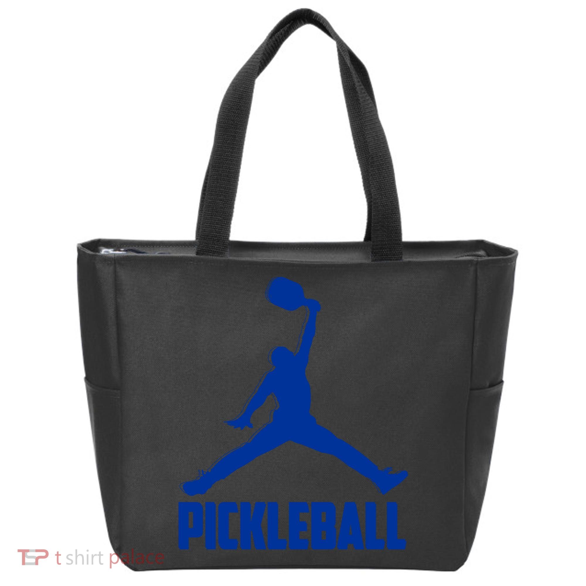 NavyBlue Pickleball Sports Logo Tote Bag