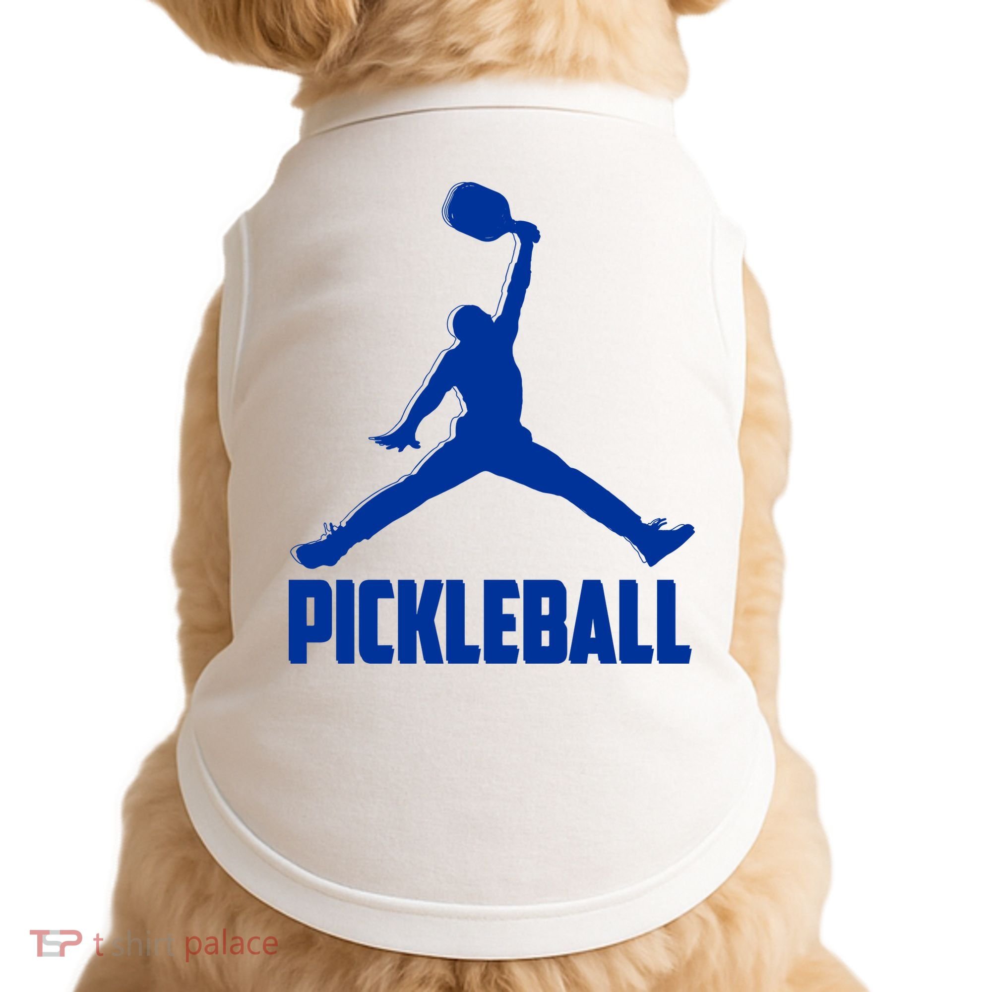 NavyBlue Pickleball Sports Logo Doggie Tank