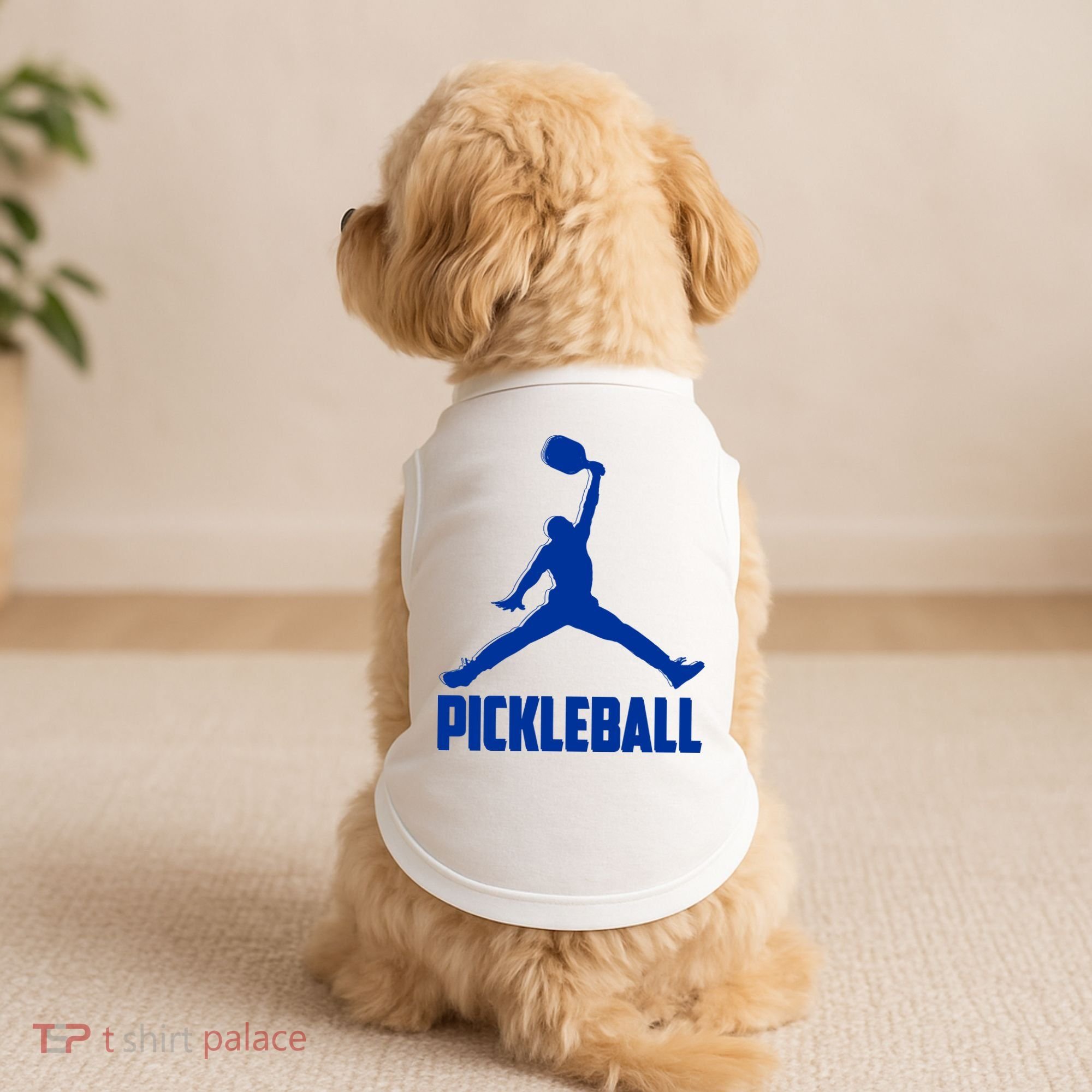 NavyBlue Pickleball Sports Logo Doggie Tank