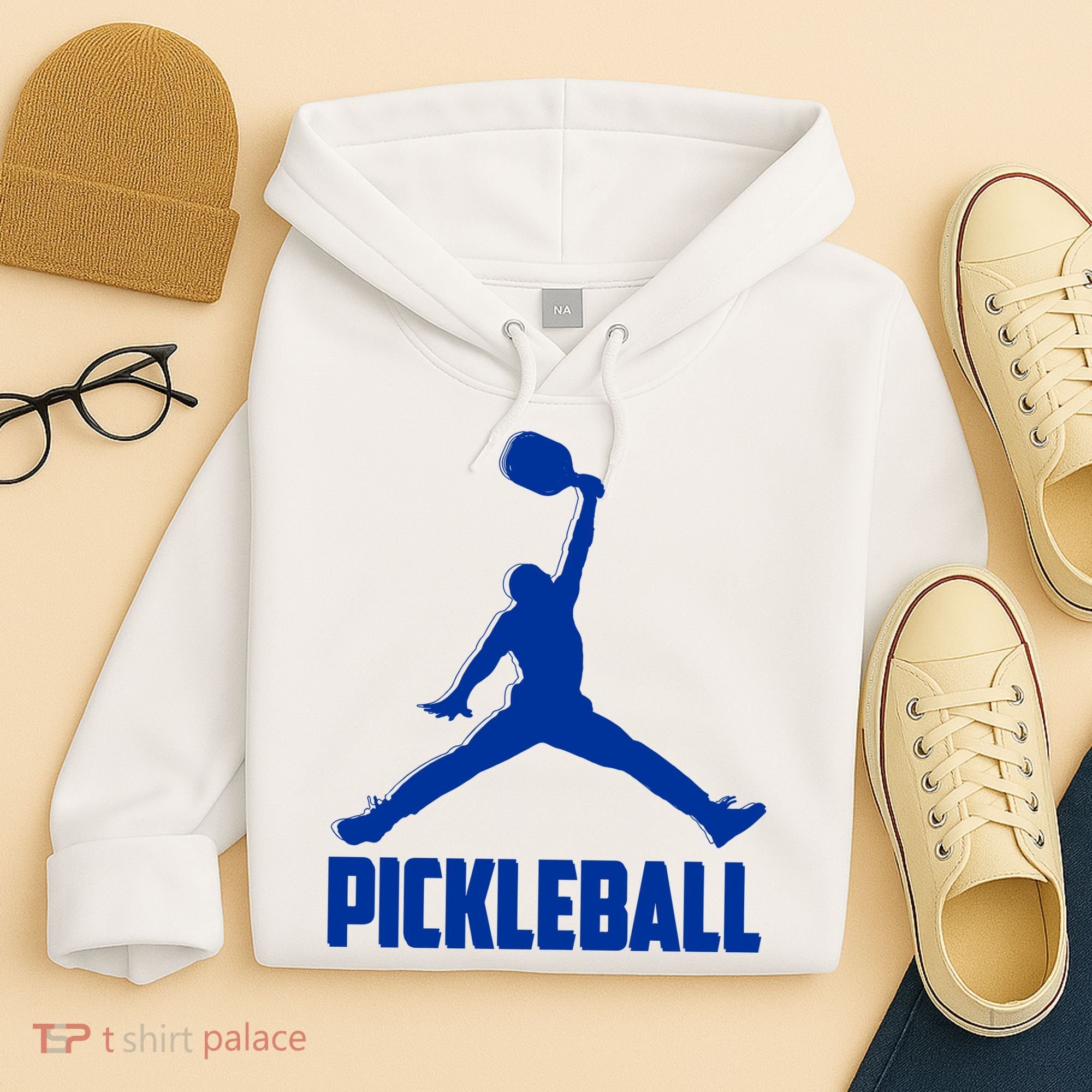 NavyBlue Pickleball Sports Logo Hoodie