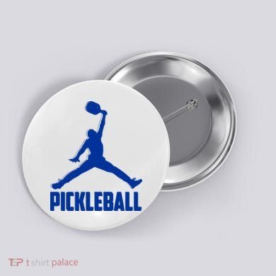 NavyBlue Pickleball Sports Logo Button