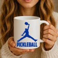 NavyBlue Pickleball Sports Logo Coffee Mug thumb 3