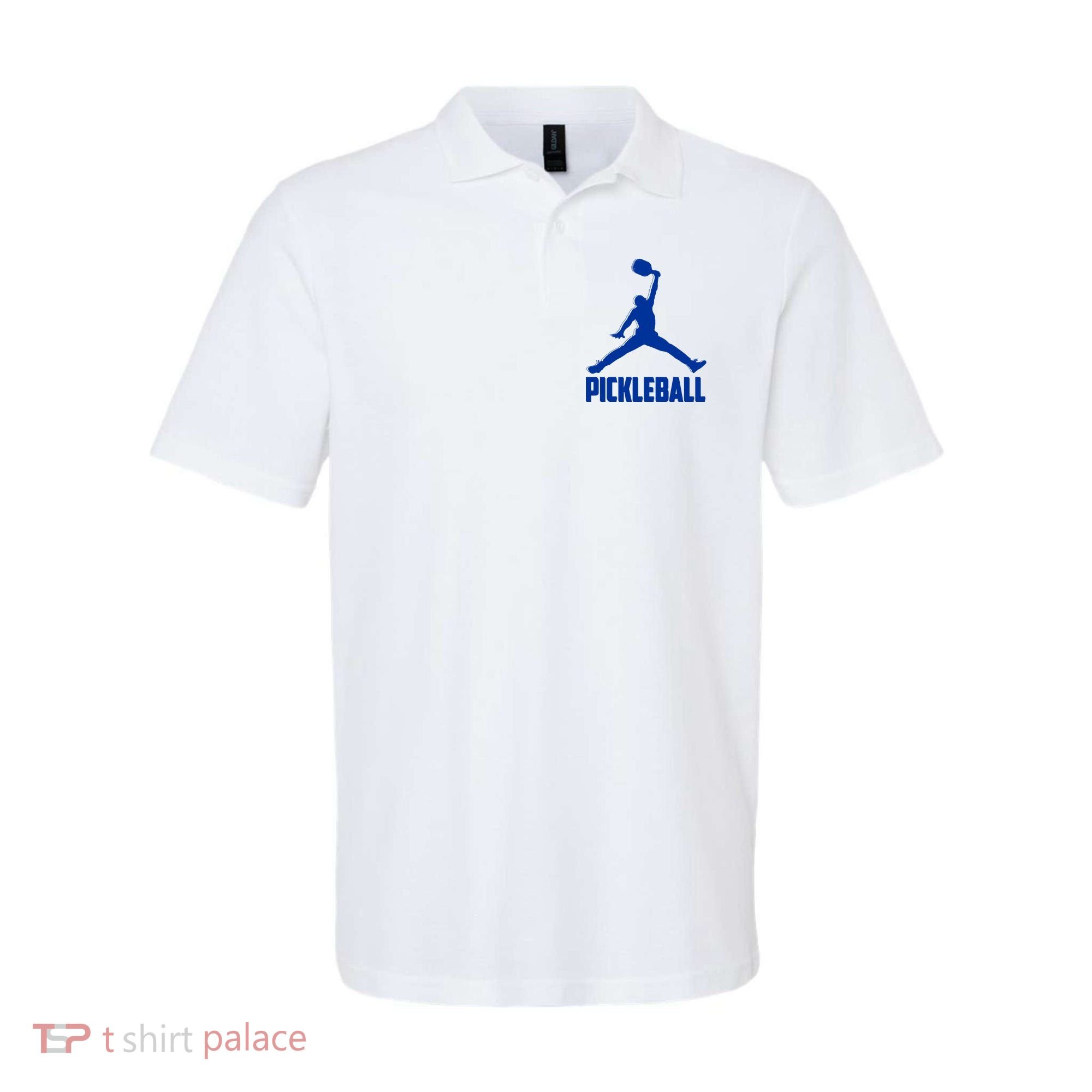 NavyBlue Pickleball Sports Logo Polo