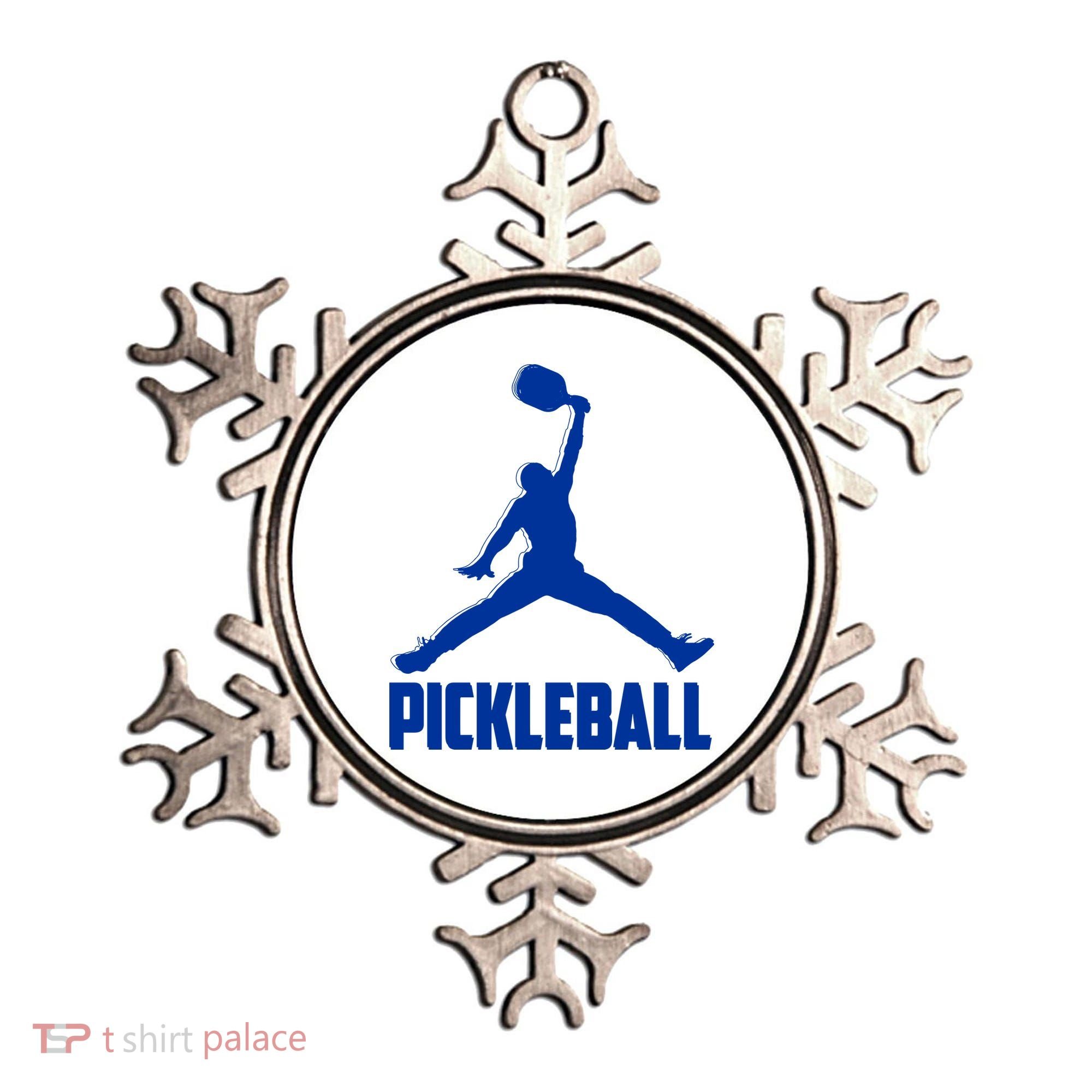 NavyBlue Pickleball Sports Logo Ornament