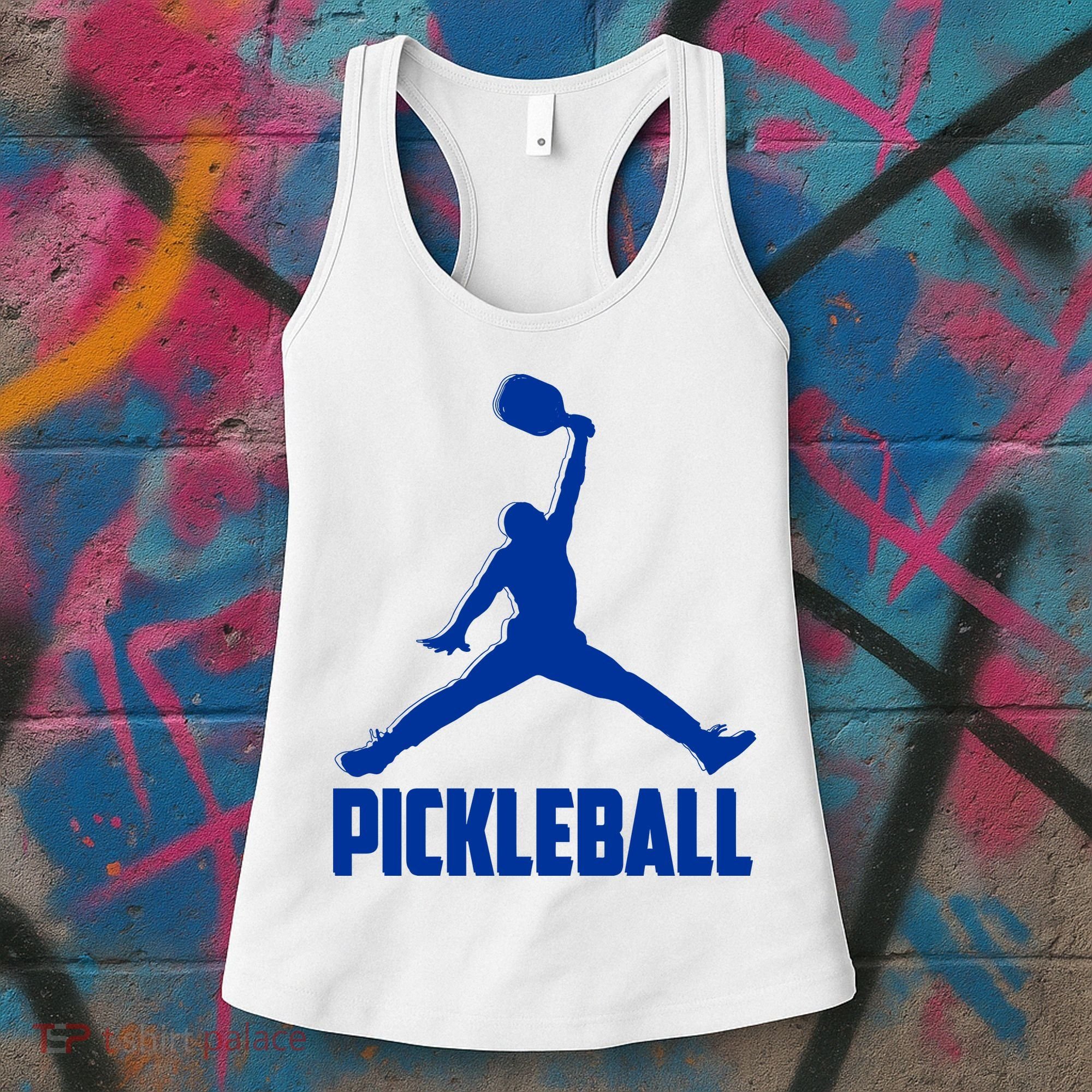 NavyBlue Pickleball Sports Logo Women's Tank Top