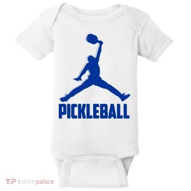 NavyBlue Pickleball Sports Logo Baby Bodysuit
