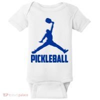 NavyBlue Pickleball Sports Logo Baby Bodysuit thumb 0