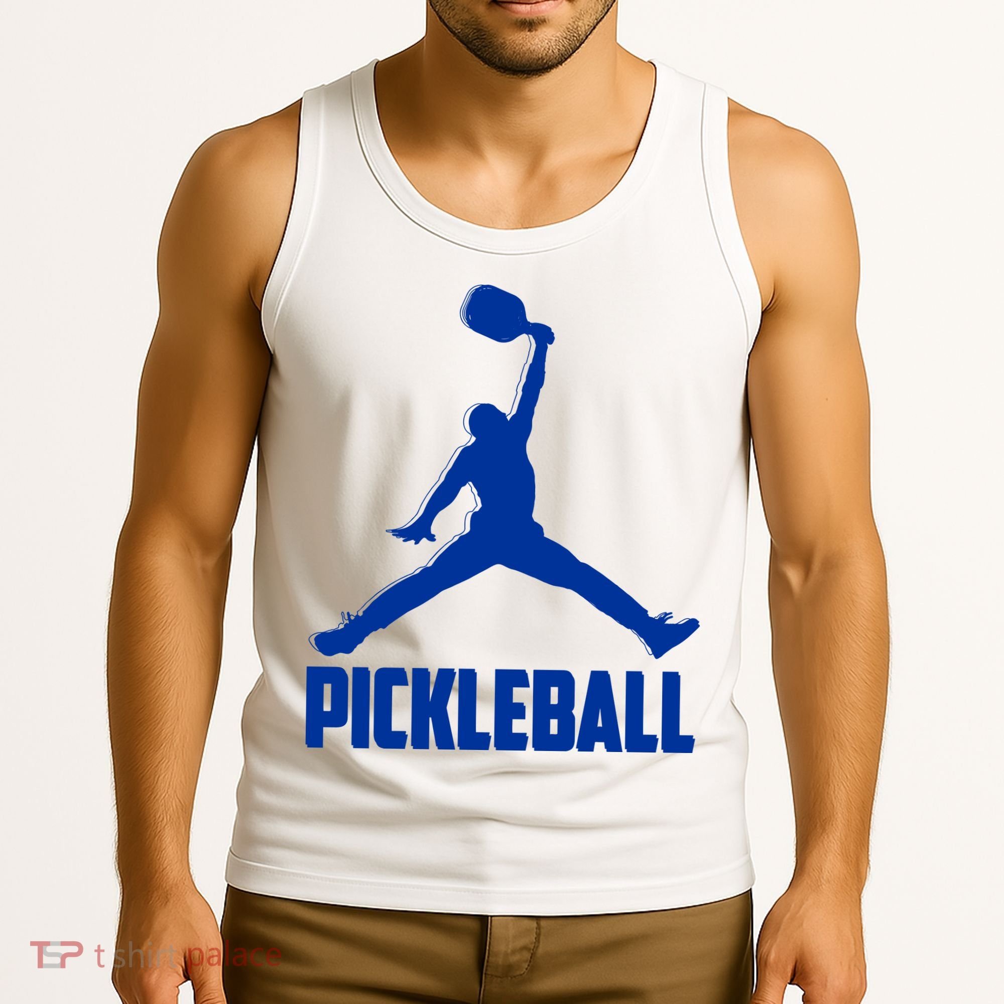 NavyBlue Pickleball Sports Logo Tank Top