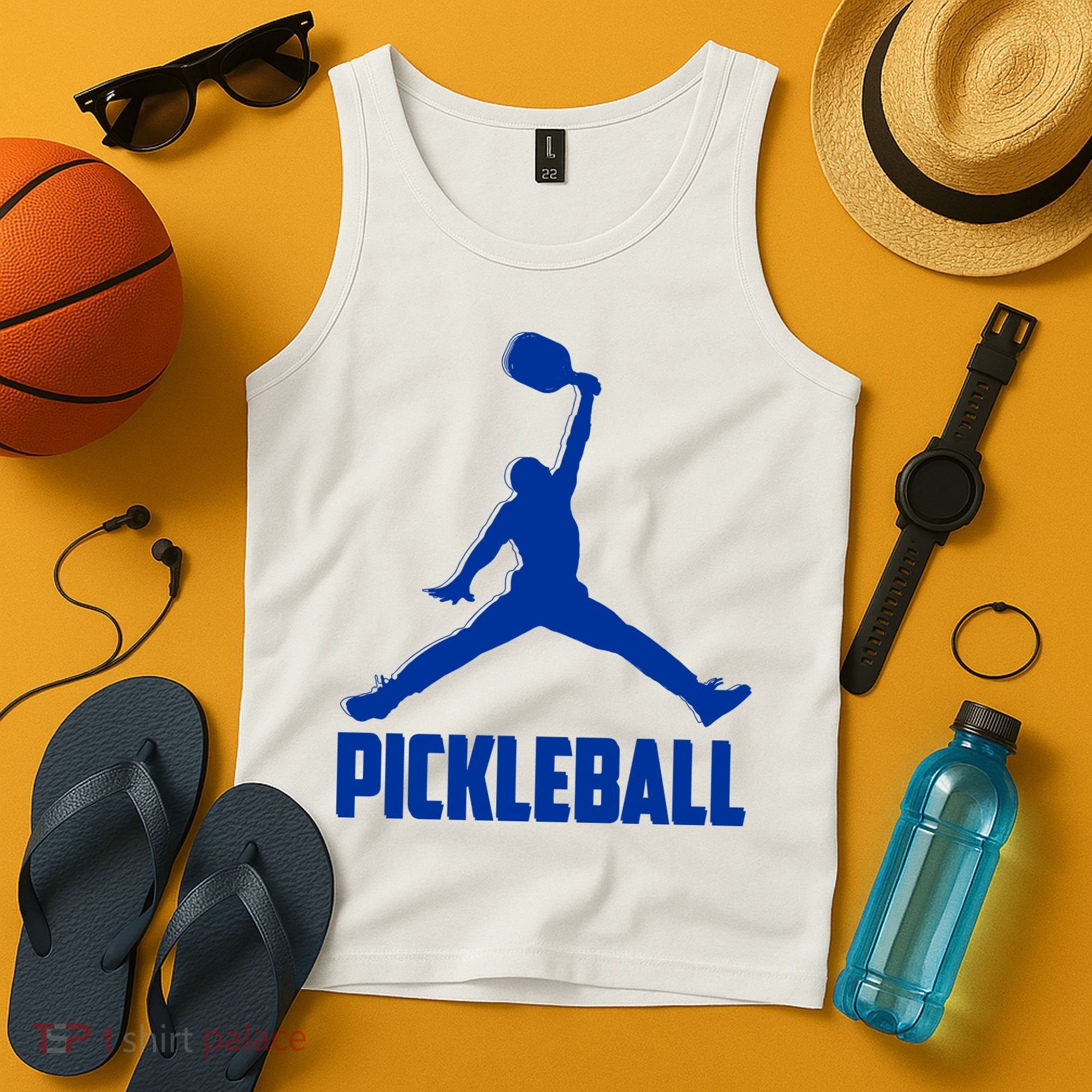 NavyBlue Pickleball Sports Logo Tank Top