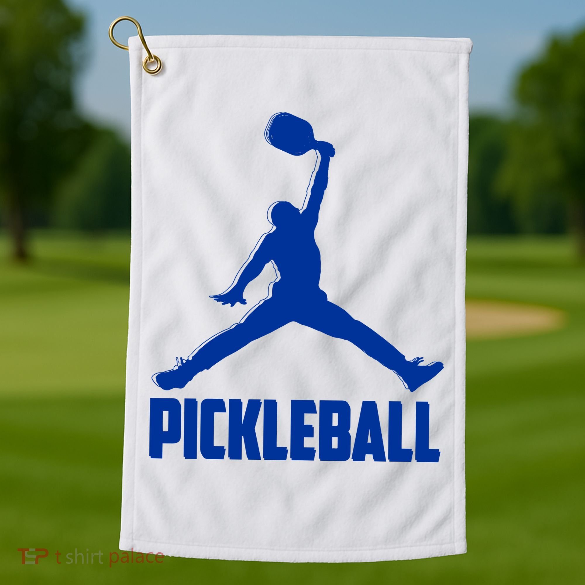 NavyBlue Pickleball Sports Logo Golf Towel