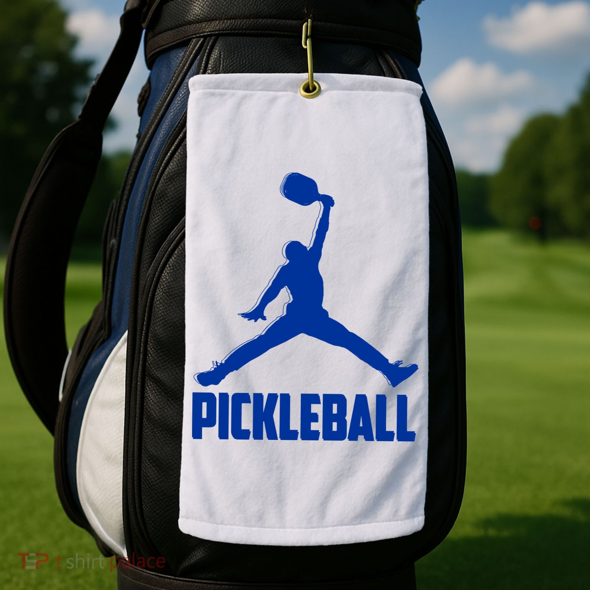 NavyBlue Pickleball Sports Logo Golf Towel