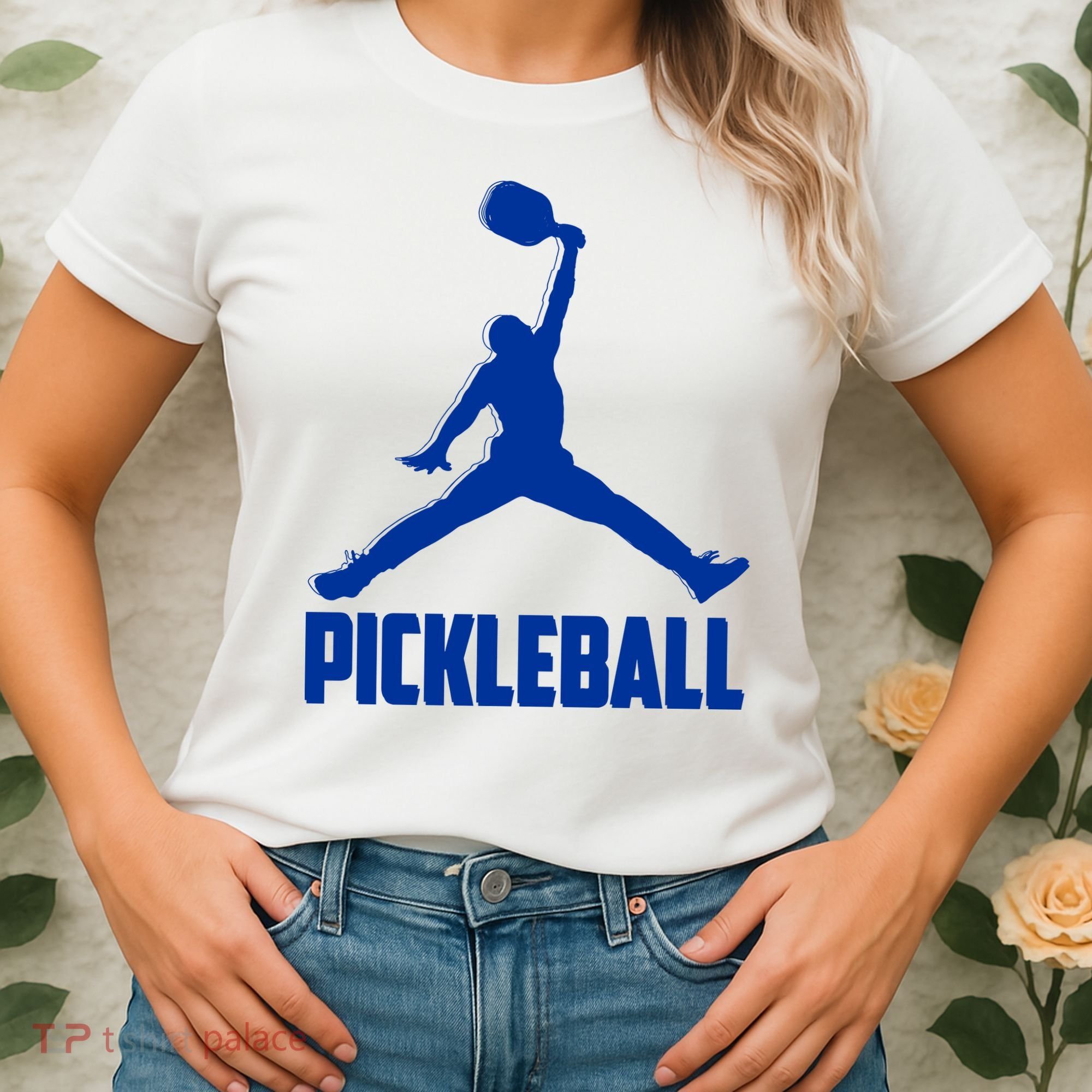 NavyBlue Pickleball Sports Logo Women's T-Shirt