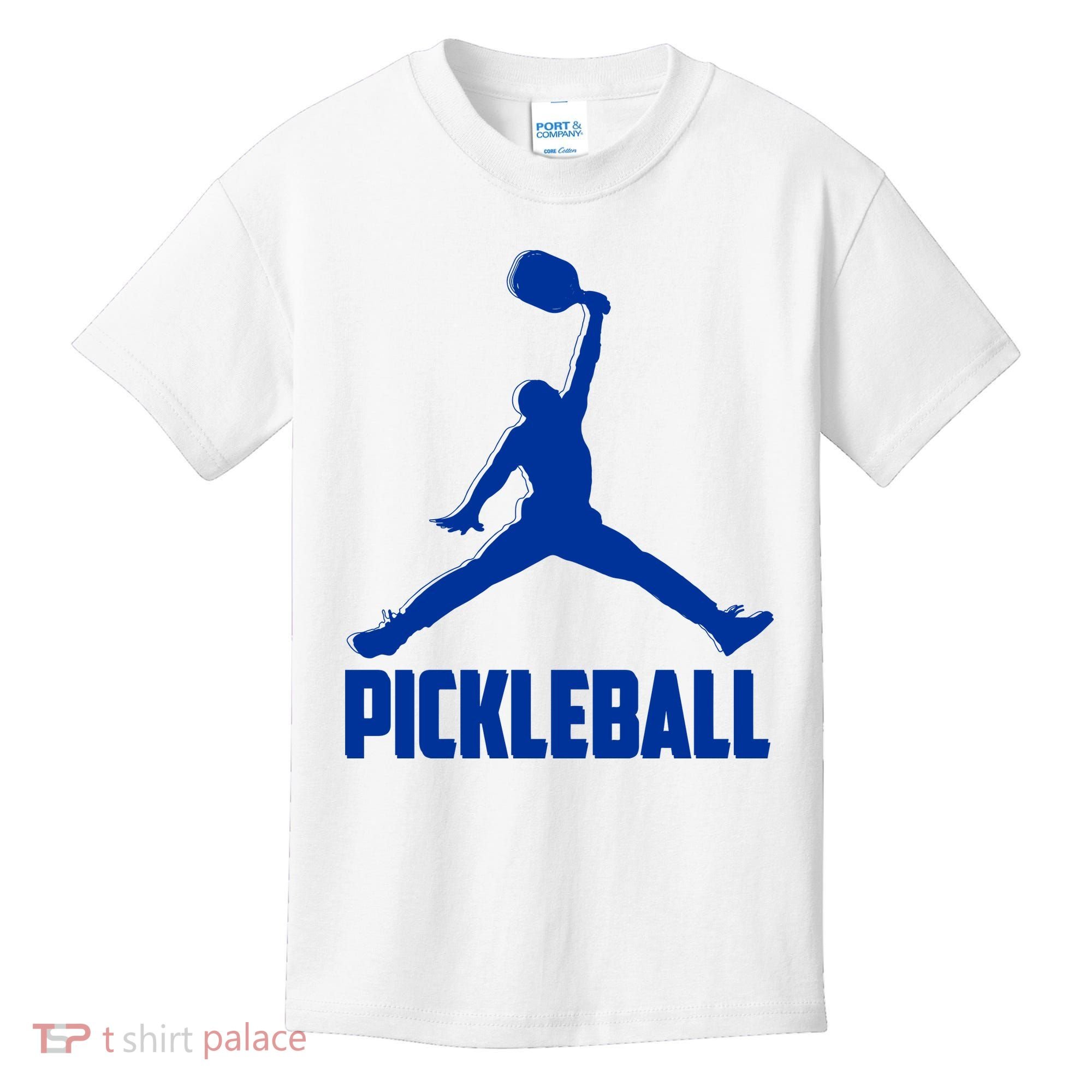 NavyBlue Pickleball Sports Logo Kids T-Shirt