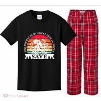 Northwest Pacific Tree Octopus The Save Kids Plaid Pajama Set thumb 0