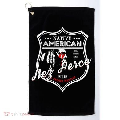 Nez Perce Tribe Native American Indian Strong Pride Badge Cool Gift Golf Towel