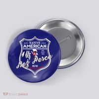 Nez Perce Tribe Native American Indian Strong Pride Badge Cool Gift Button thumb 0