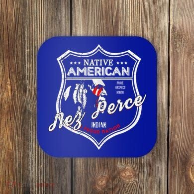 Nez Perce Tribe Native American Indian Strong Pride Badge Cool Gift Coaster