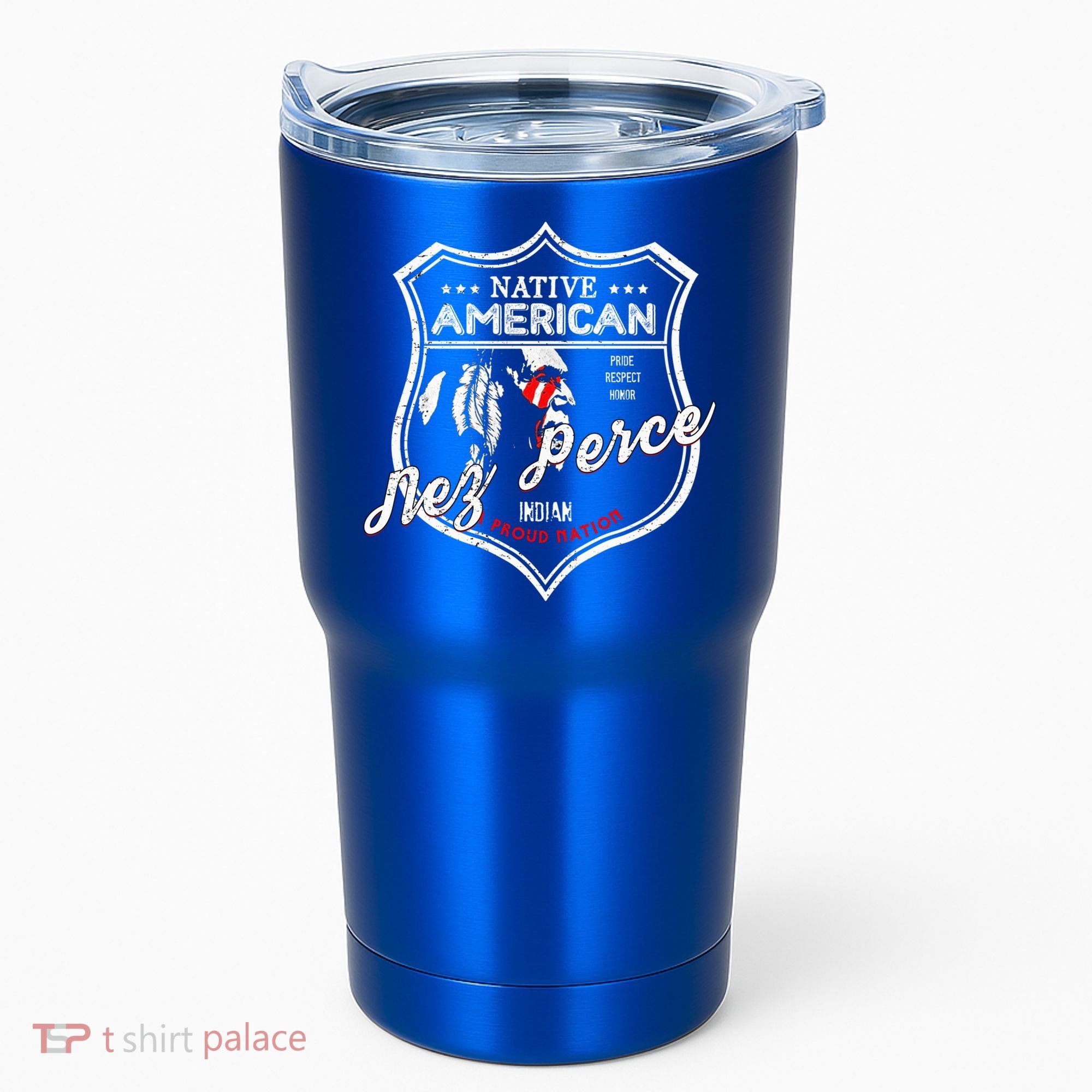 Nez Perce Tribe Native American Indian Strong Pride Badge Cool Gift Tumbler