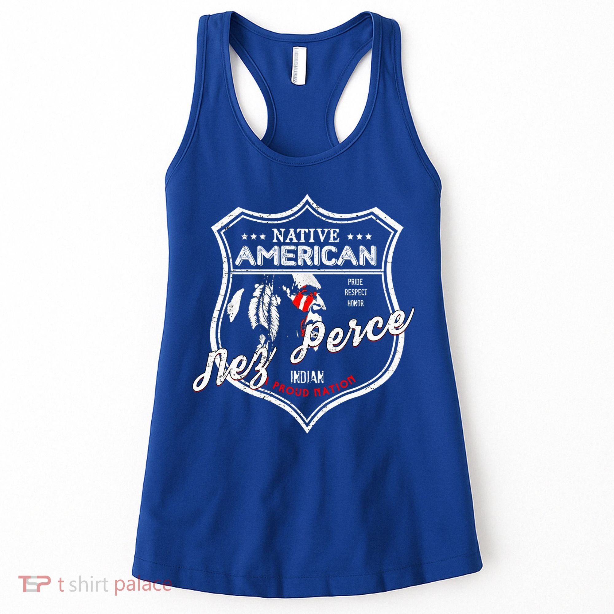 Nez Perce Tribe Native American Indian Strong Pride Badge Cool Gift Women's Tank Top