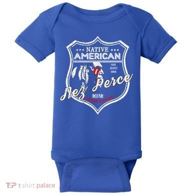 Nez Perce Tribe Native American Indian Strong Pride Badge Cool Gift Baby Bodysuit
